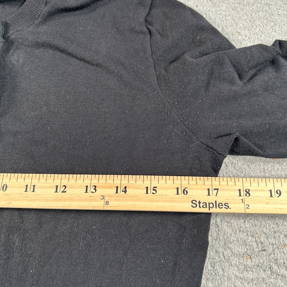J.Crew Sweater Womens Small Black Cardigan Ribbed Knit‎ Classic Holiday Stretch - Picture 5 of 12